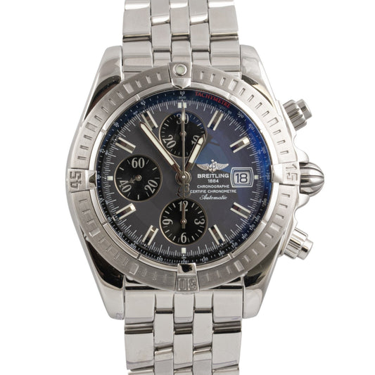 Breitling Chronomat Evolution A13356 Stainless Steel Gray Dial 44mm Watch