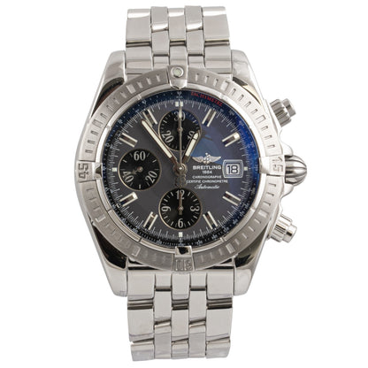 Breitling Chronomat Evolution A13356 Stainless Steel Gray Dial 44mm Watch
