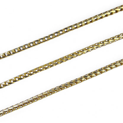 14k Yellow Gold Franco Link 4.80mm Boxy Cuban Chain Necklace 24" 75.9g