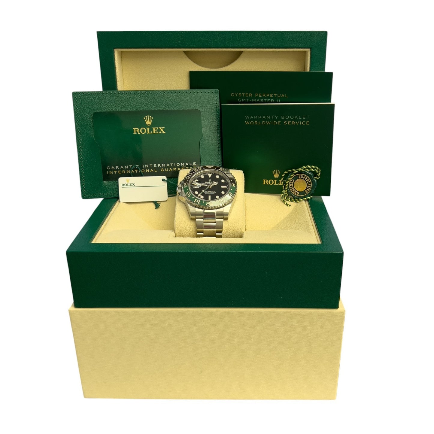 2023 Rolex GMT-Master II SPRITE Green Black LEFTY Steel 126720 VTNR BOX + PAPERS
