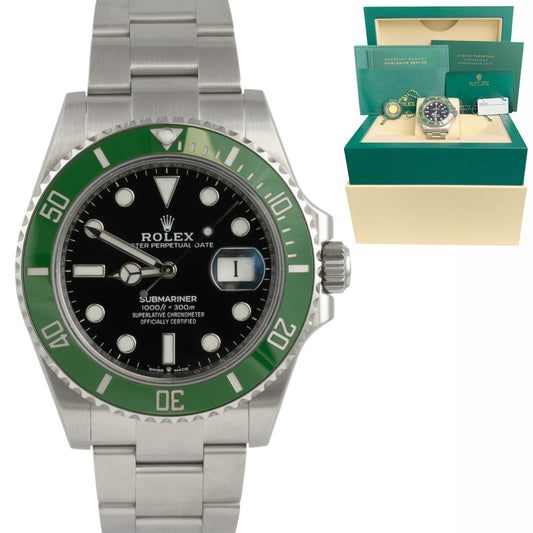 2023 Rolex Submariner STARBUCKS Green Stainless Steel 41mm 126610 LV BOX PAPERS