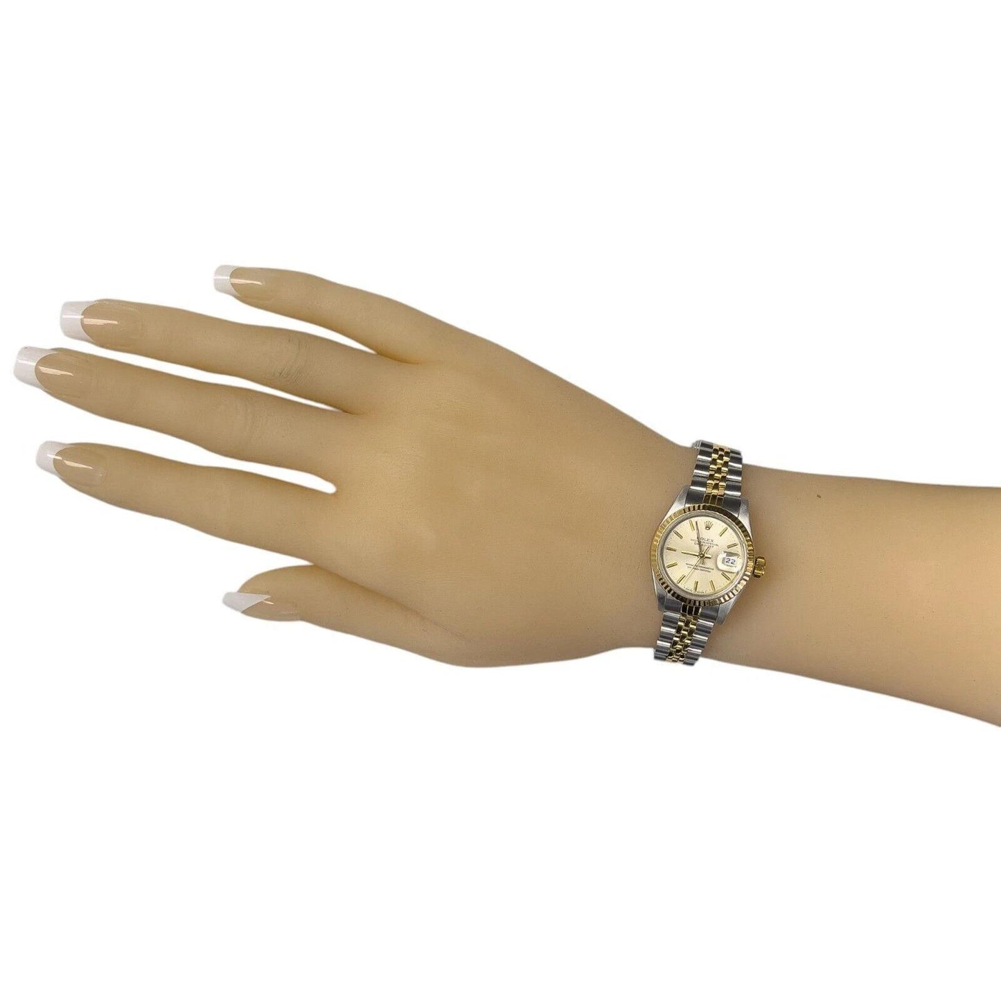 1983 Rolex DateJust 6917 26mm CHAMPAGNE Steel & 18k Gold Ladies JUBILEE Watch