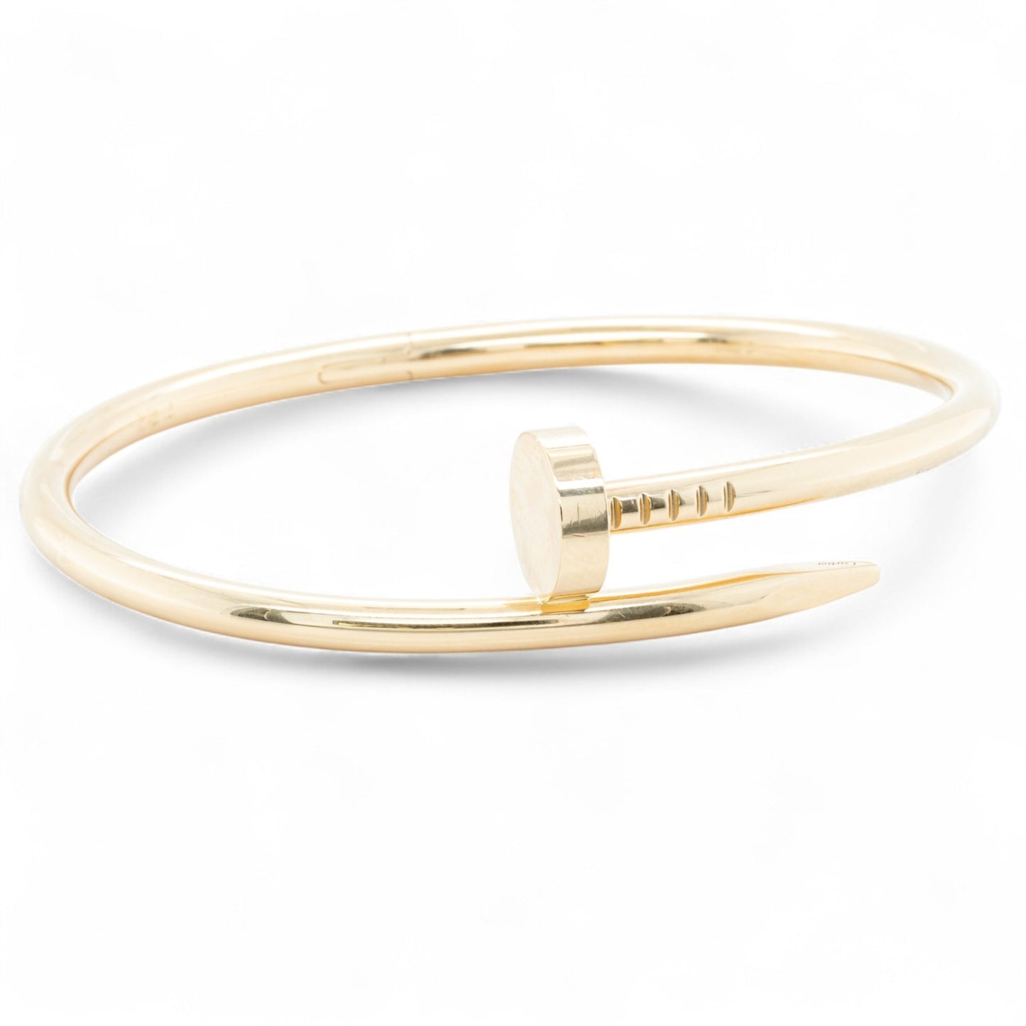 Cartier Juste un Clou 18k Yellow Gold Classic Model NAIL Bracelet SZ 17 BOX CERT