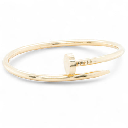 Cartier Juste un Clou 18k Yellow Gold Classic Model NAIL Bracelet SZ 17 BOX CERT
