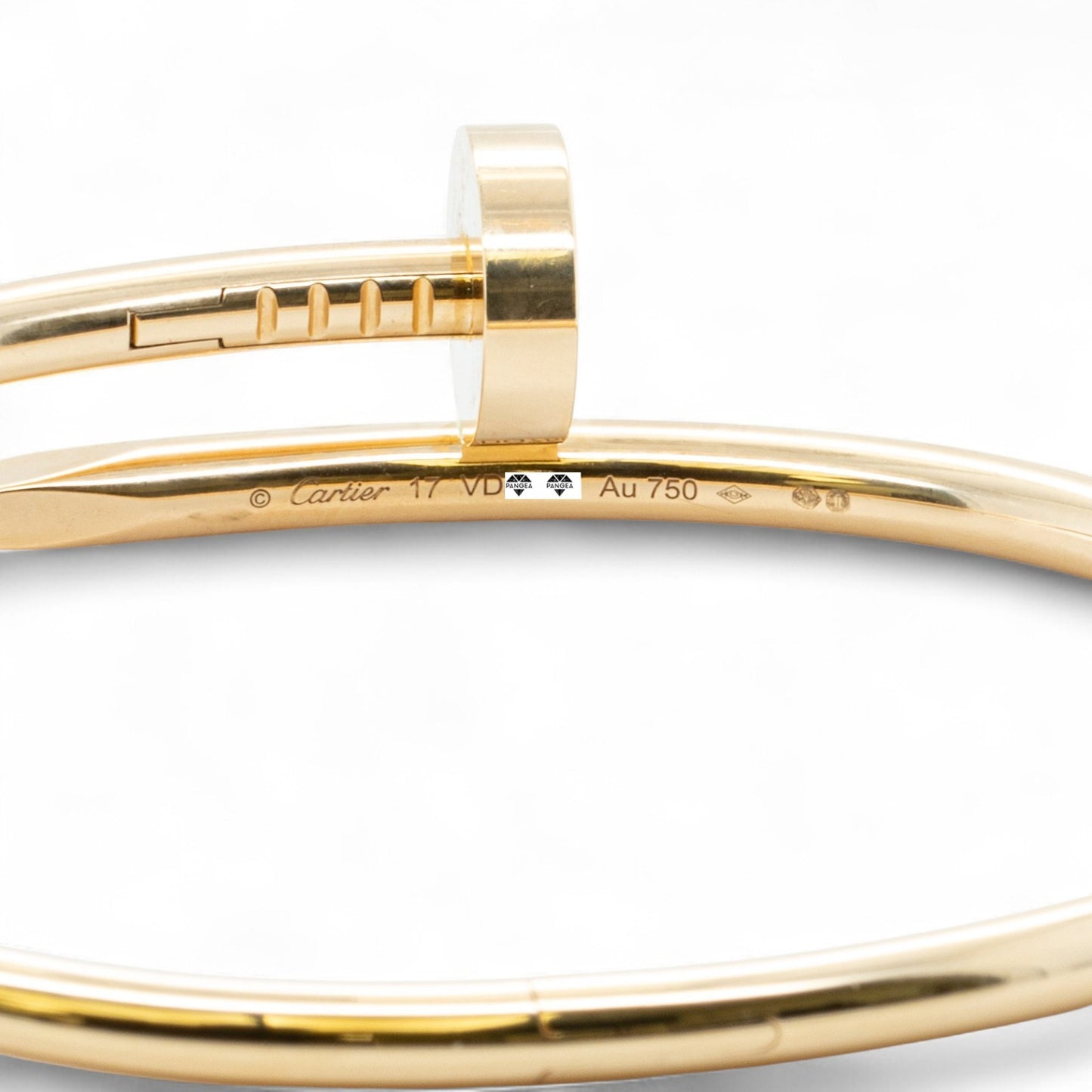 Cartier Juste un Clou 18k Yellow Gold Classic Model NAIL Bracelet SZ 17 BOX CERT