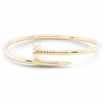 Cartier Juste un Clou 18k Yellow Gold Classic Model NAIL Bracelet SZ 17 BOX CERT