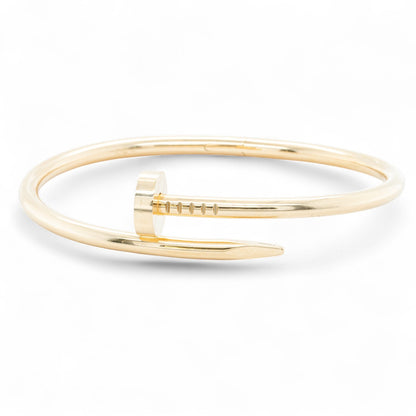 Cartier Juste un Clou 18k Yellow Gold Classic Model NAIL Bracelet SZ 17 BOX CERT