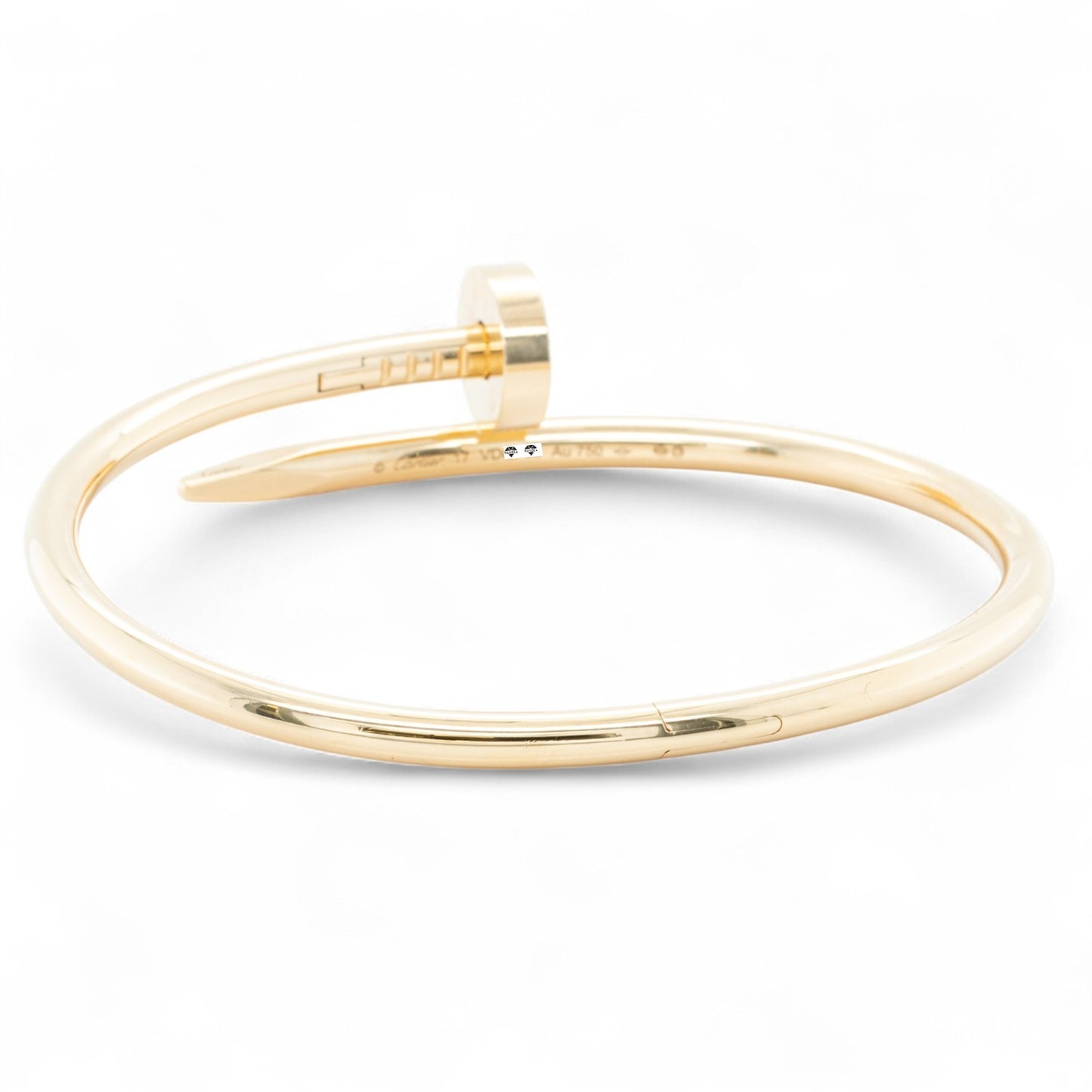 Cartier Juste un Clou 18k Yellow Gold Classic Model NAIL Bracelet SZ 17 BOX CERT