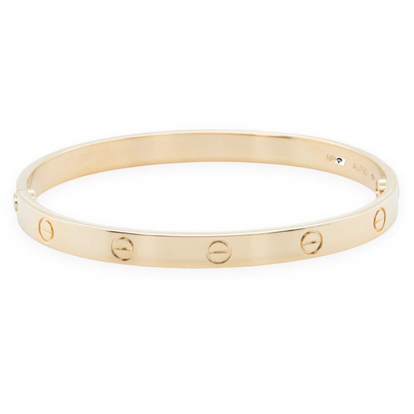 Cartier LOVE 18k Yellow Gold Bangle Bracelet Size 19 2021 BOX + CERTIFICATE