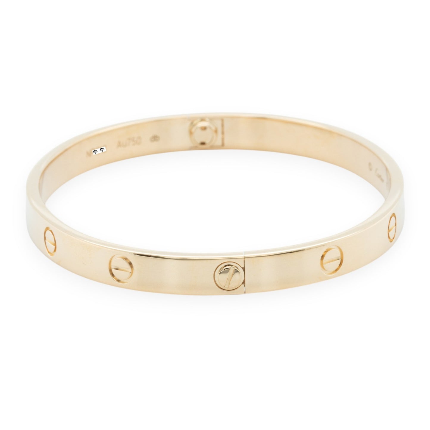 Cartier LOVE 18k Yellow Gold Bangle Bracelet Size 19 2021 BOX + CERTIFICATE
