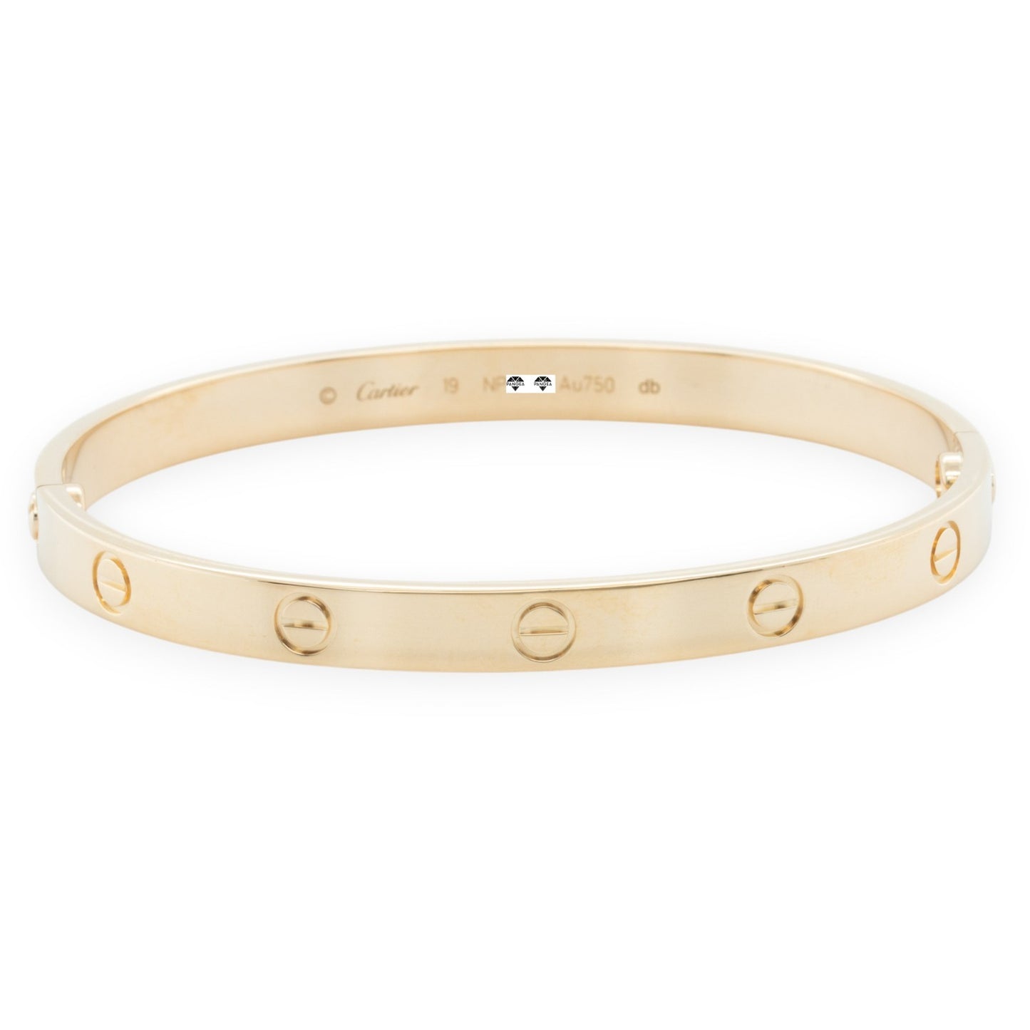 Cartier LOVE 18k Yellow Gold Bangle Bracelet Size 19 2021 BOX + CERTIFICATE