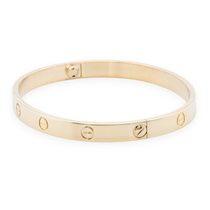 Cartier LOVE 18k Yellow Gold Bangle Bracelet Size 19 2021 BOX + CERTIFICATE