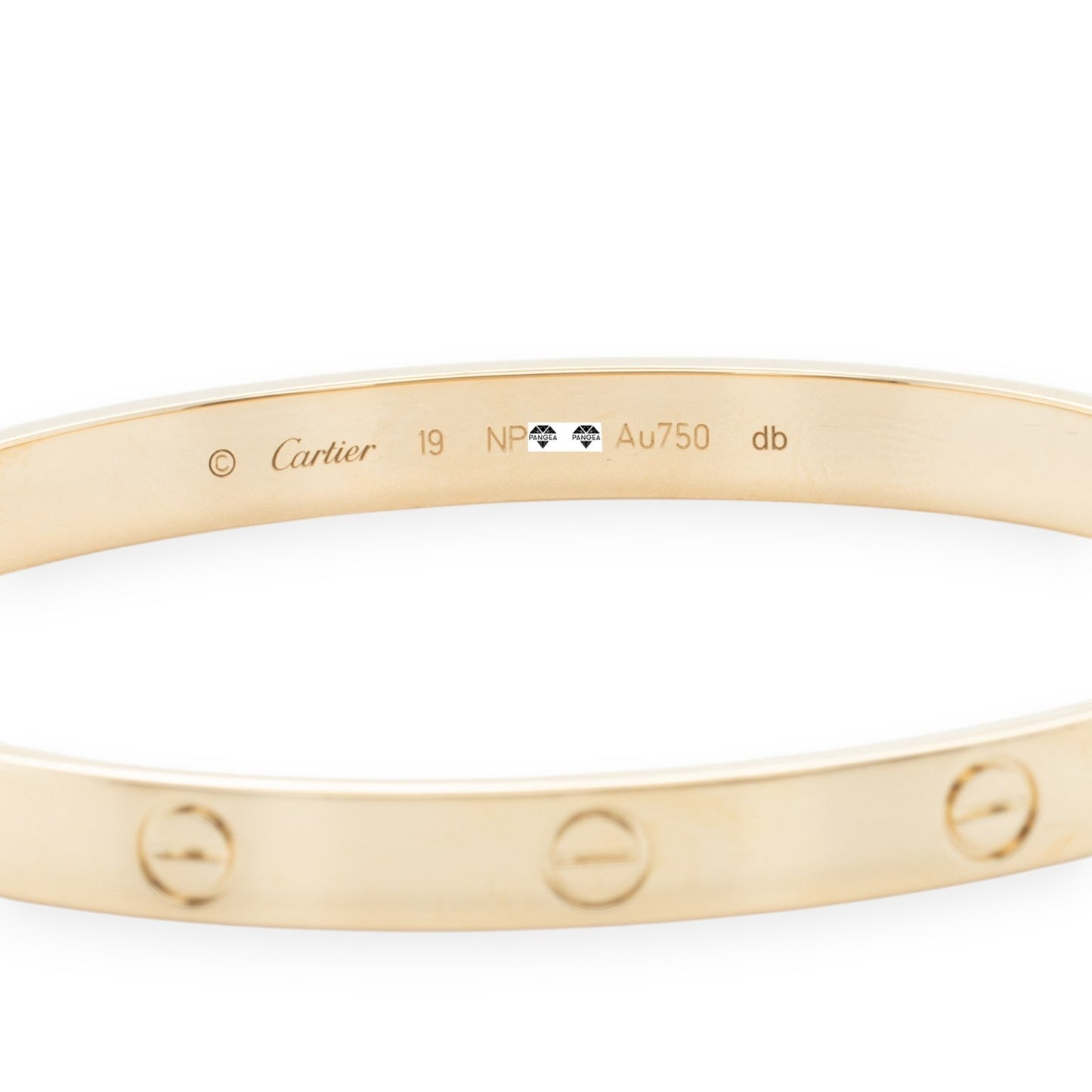 Cartier LOVE 18k Yellow Gold Bangle Bracelet Size 19 2021 BOX + CERTIFICATE