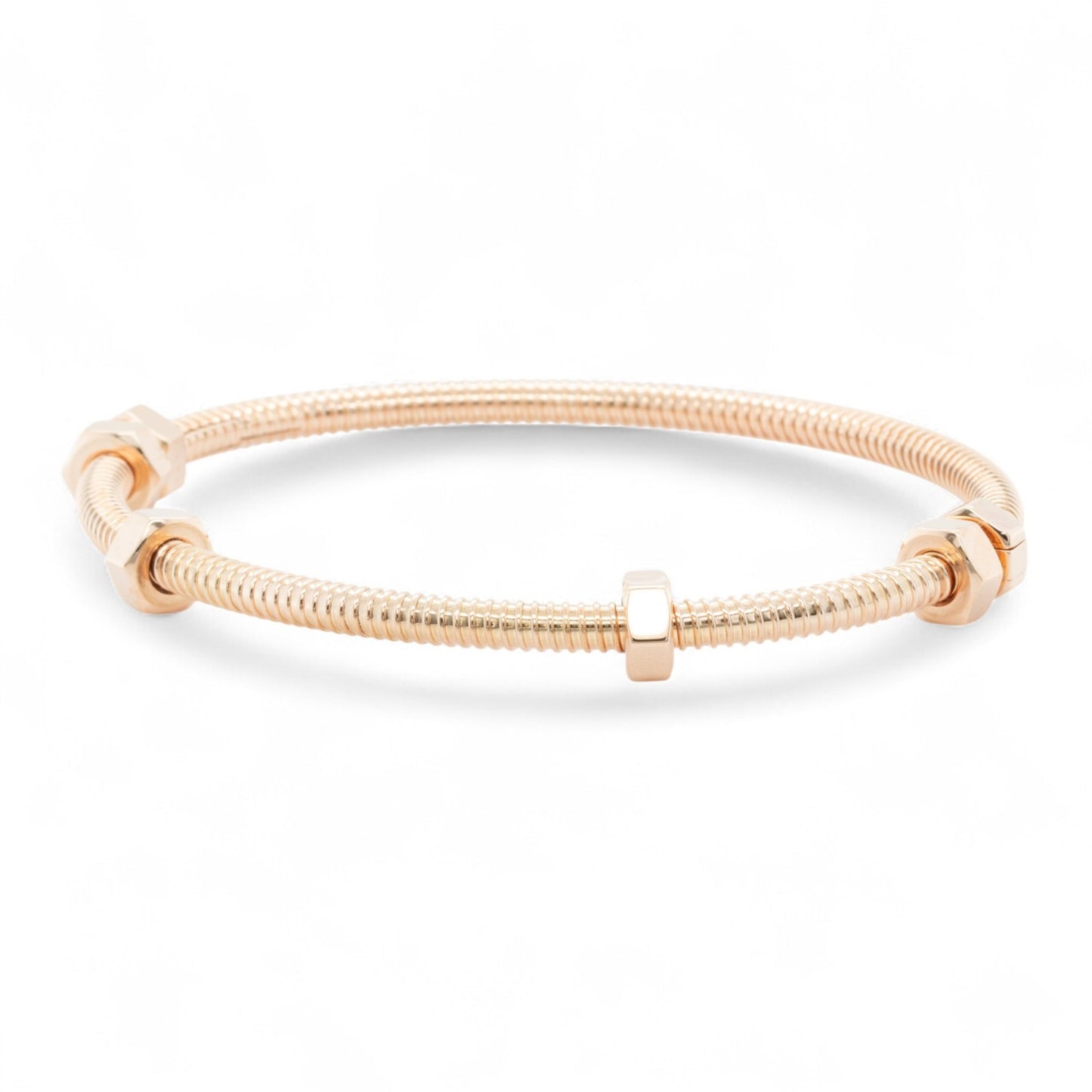 Ecrou de Cartier 750 18k Pink Rose Gold Bangle Bracelet Size 17 BOX + RECEIPT