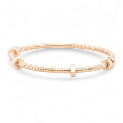 Ecrou de Cartier 750 18k Pink Rose Gold Bangle Bracelet Size 17 BOX + RECEIPT