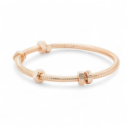 Ecrou de Cartier 750 18k Pink Rose Gold Bangle Bracelet Size 17 BOX + RECEIPT