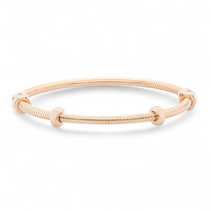 Ecrou de Cartier 750 18k Pink Rose Gold Bangle Bracelet Size 17 BOX + RECEIPT