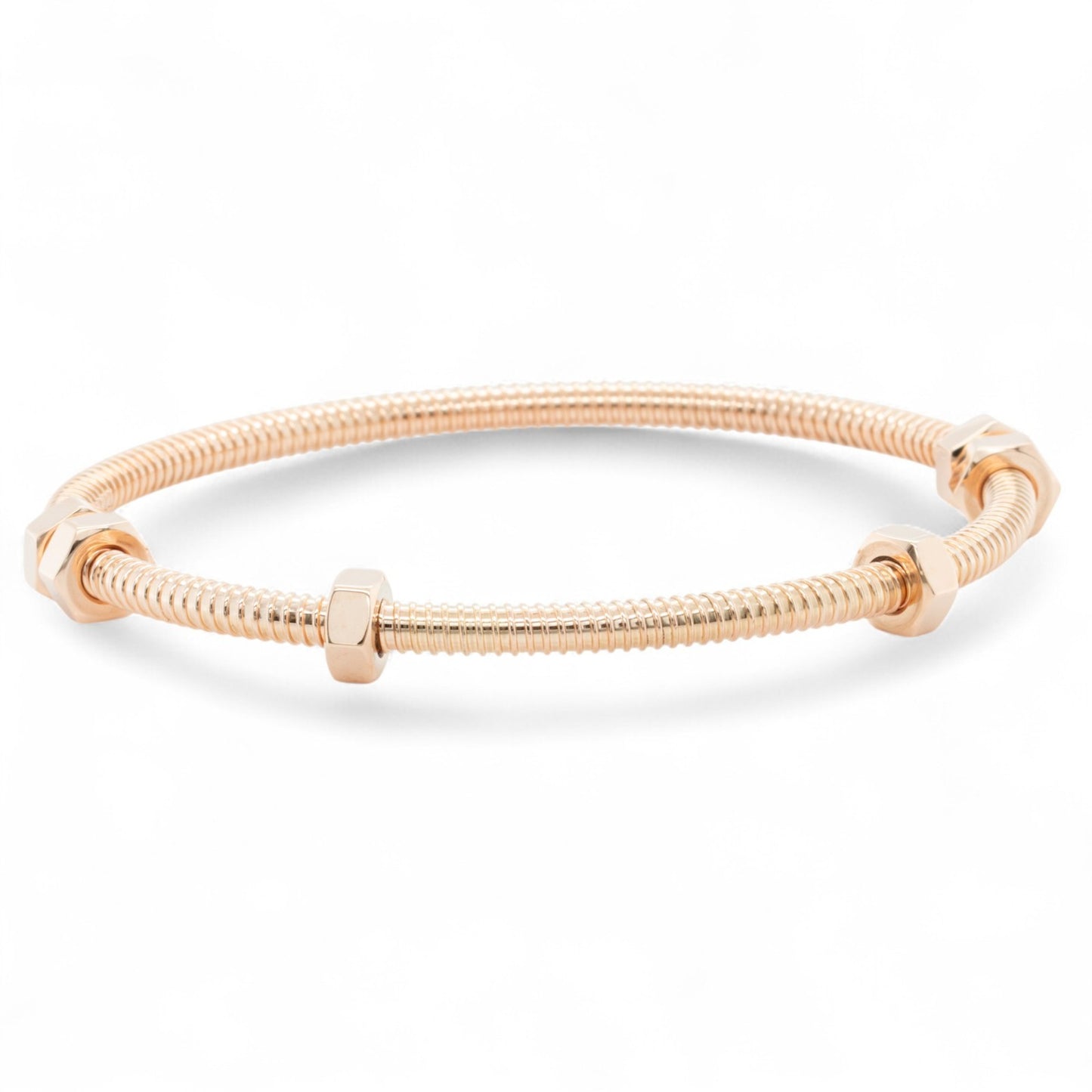 Ecrou de Cartier 750 18k Pink Rose Gold Bangle Bracelet Size 17 BOX + RECEIPT
