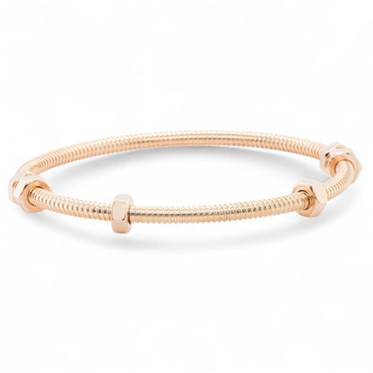 Ecrou de Cartier 750 18k Pink Rose Gold Bangle Bracelet Size 17 BOX + RECEIPT