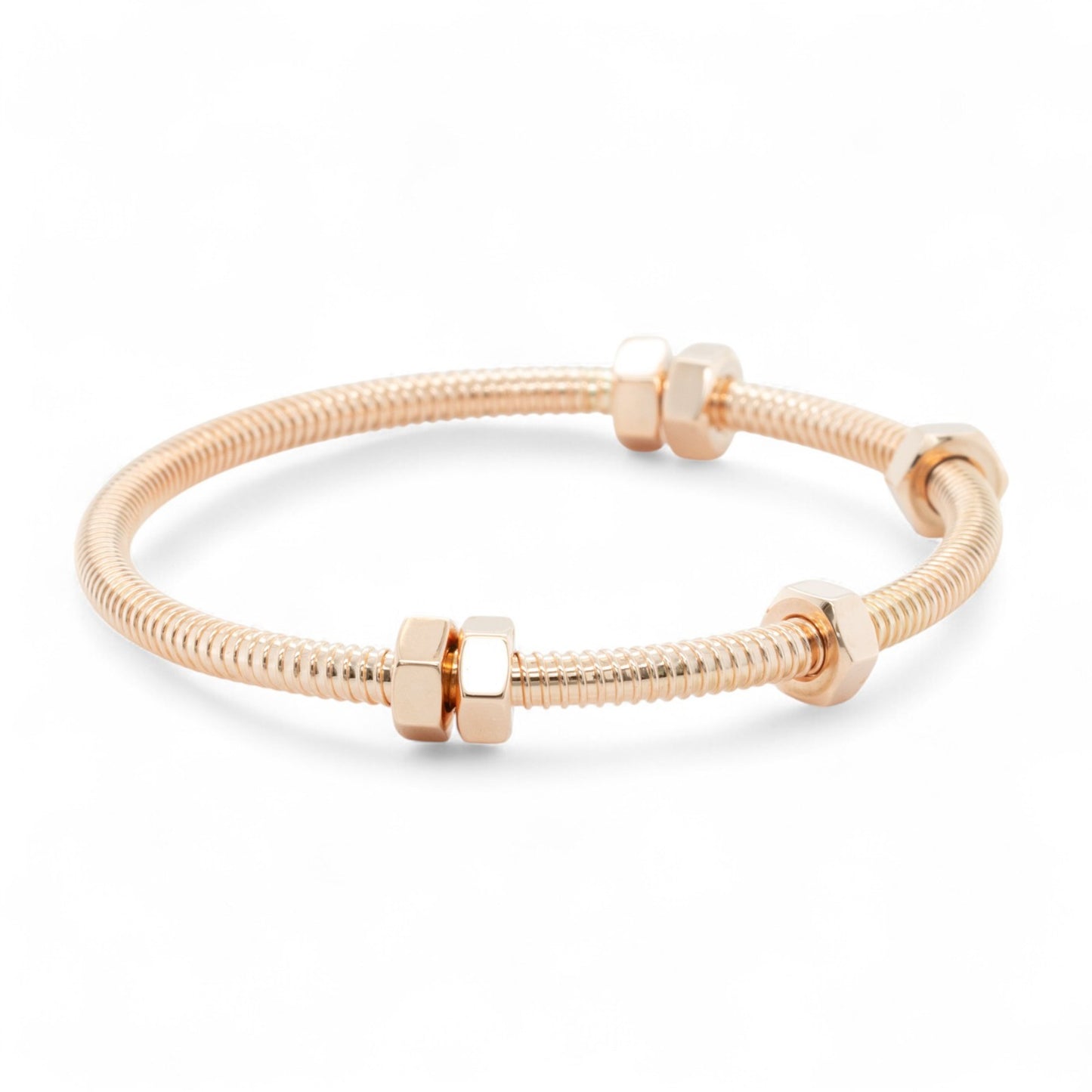 Ecrou de Cartier 750 18k Pink Rose Gold Bangle Bracelet Size 17 BOX + RECEIPT