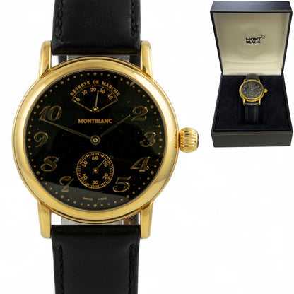Montblanc Meisterstuck Reserve de Marche 7003 Gold Tone Steel Manual Watch BOX