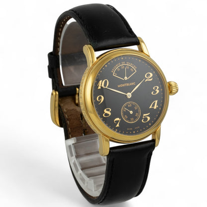 Montblanc Meisterstuck Reserve de Marche 7003 Gold Tone Steel Manual Watch BOX