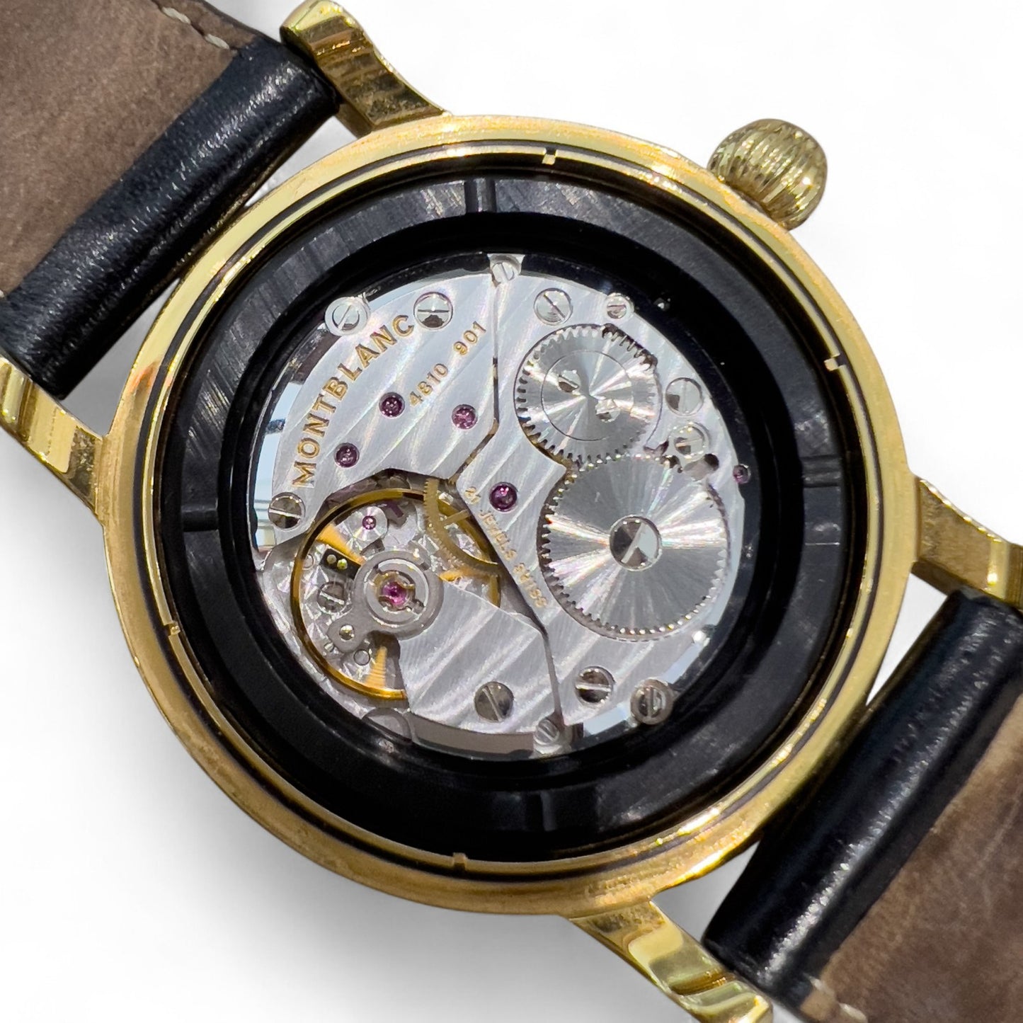Montblanc Meisterstuck Reserve de Marche 7003 Gold Tone Steel Manual Watch BOX