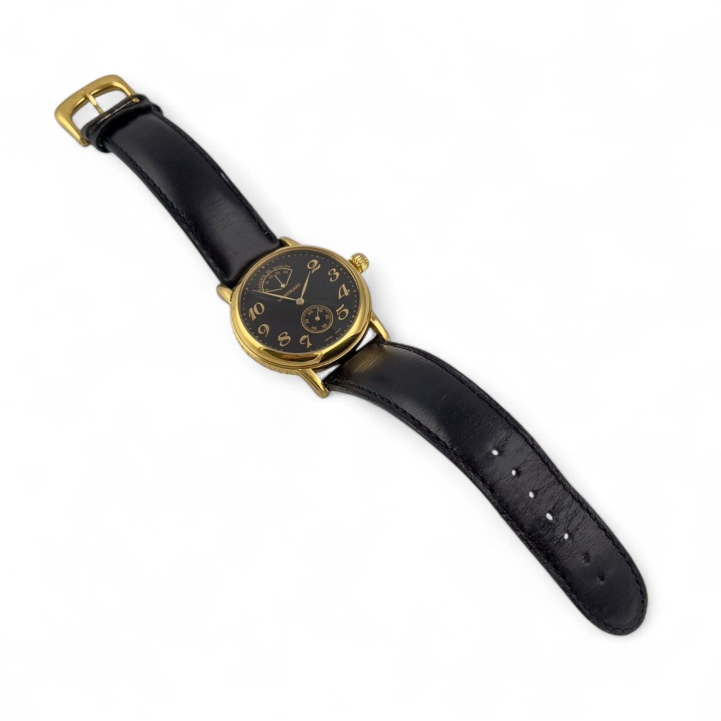 Montblanc Meisterstuck Reserve de Marche 7003 Gold Tone Steel Manual Watch BOX