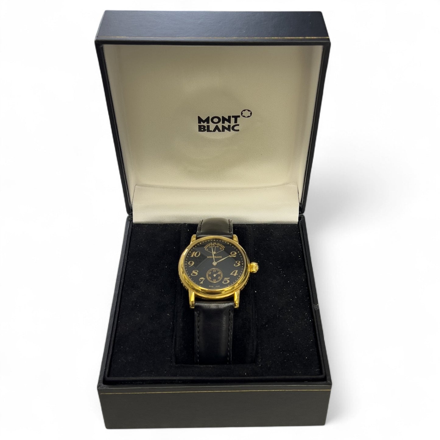 Montblanc Meisterstuck Reserve de Marche 7003 Gold Tone Steel Manual Watch BOX