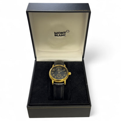 Montblanc Meisterstuck Reserve de Marche 7003 Gold Tone Steel Manual Watch BOX