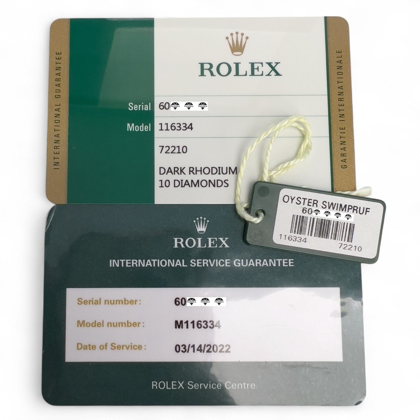 Rolex DateJust II Diamond Dark Rhodium STEEL 18k FLUTED 41mm 116334 BOX PAPERS