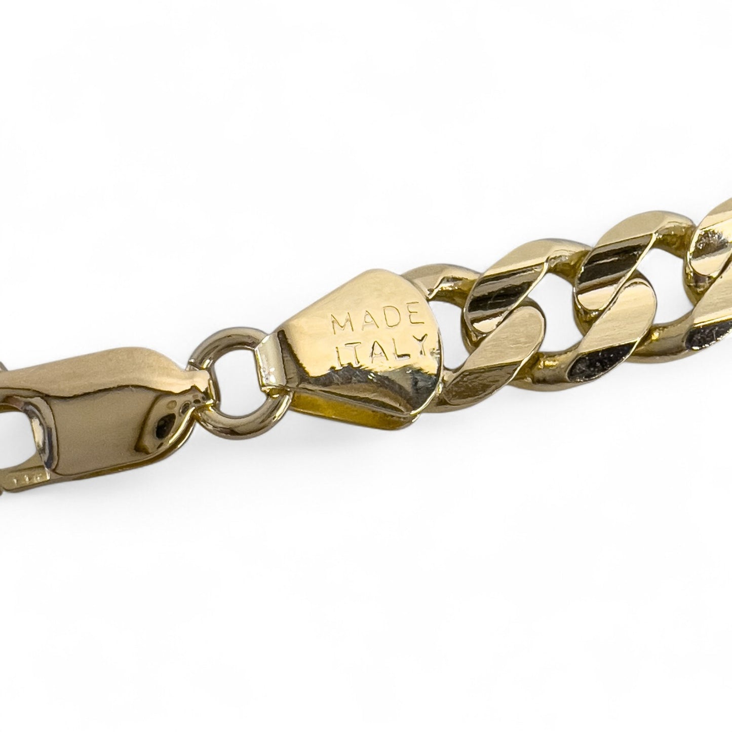 14k Solid Yellow Gold Figaro Link 6.80mm Chain Necklace 30" 57.5 grams ITALY