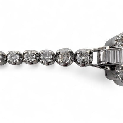 Tiffany & Co. Hamilton Movement Platinum & 14k White Gold Diamond Ladies Watch