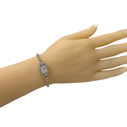 Tiffany & Co. Hamilton Movement Platinum & 14k White Gold Diamond Ladies Watch