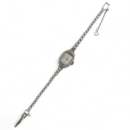 Tiffany & Co. Hamilton Movement Platinum & 14k White Gold Diamond Ladies Watch