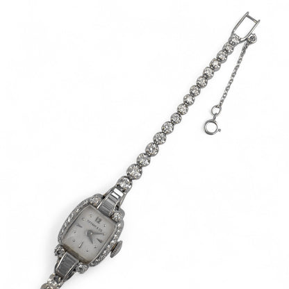 Tiffany & Co. Hamilton Movement Platinum & 14k White Gold Diamond Ladies Watch