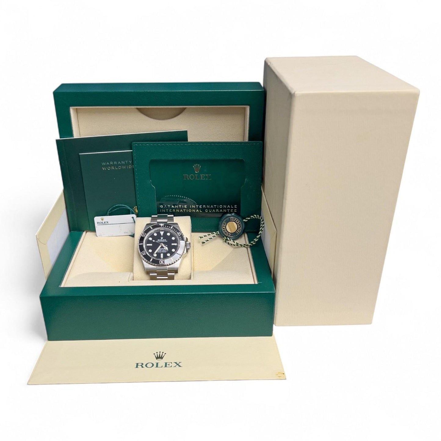 2024 Rolex Submariner No-Date Black Stainless Steel 41mm Watch 124060 BOX PAPERS