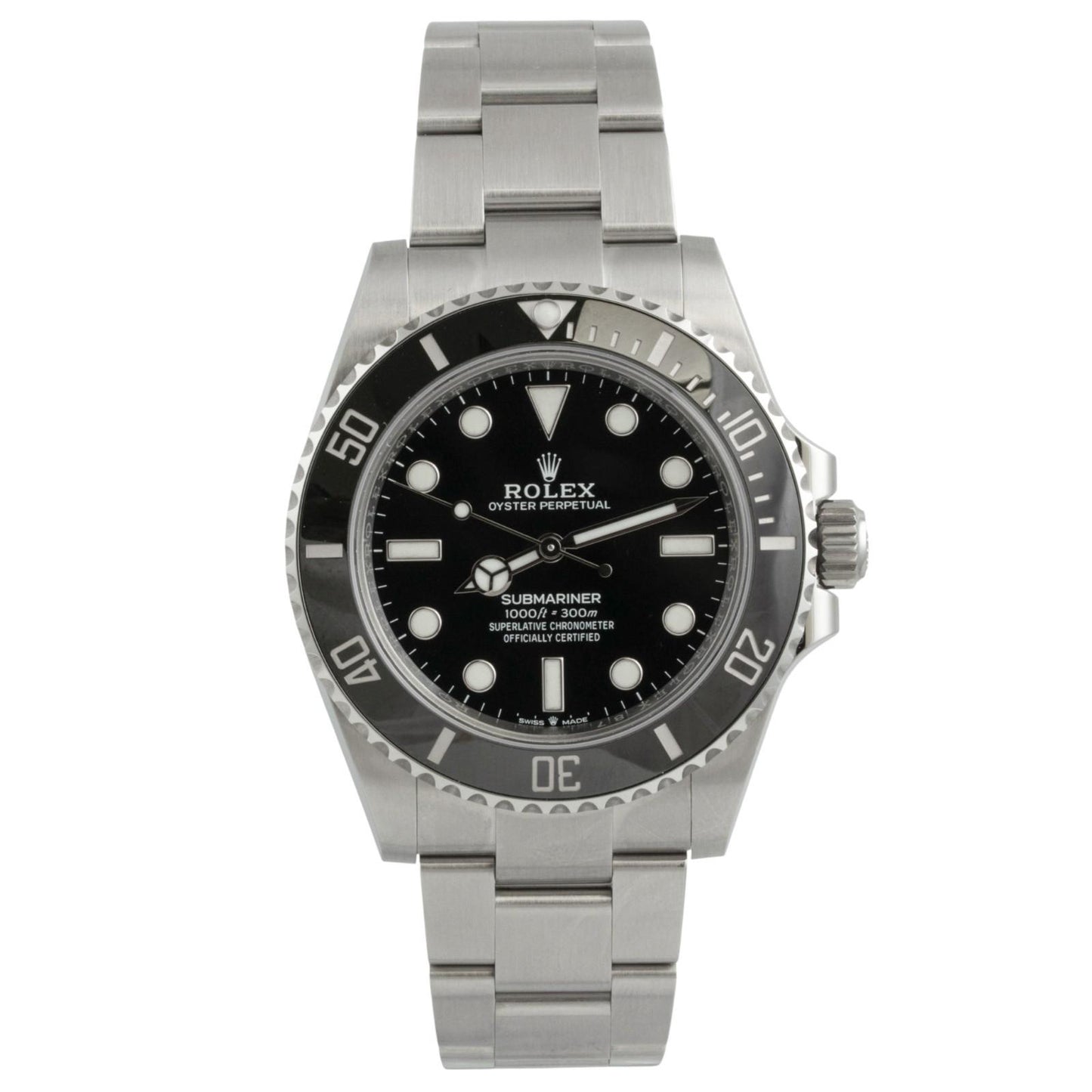 2024 Rolex Submariner No-Date Black Stainless Steel 41mm Watch 124060 BOX PAPERS