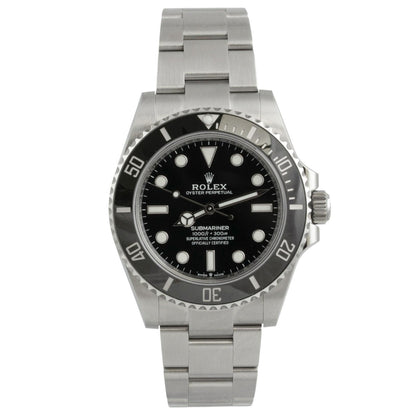 2024 Rolex Submariner No-Date Black Stainless Steel 41mm Watch 124060 BOX PAPERS