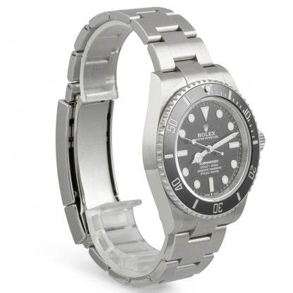 2024 Rolex Submariner No-Date Black Stainless Steel 41mm Watch 124060 BOX PAPERS