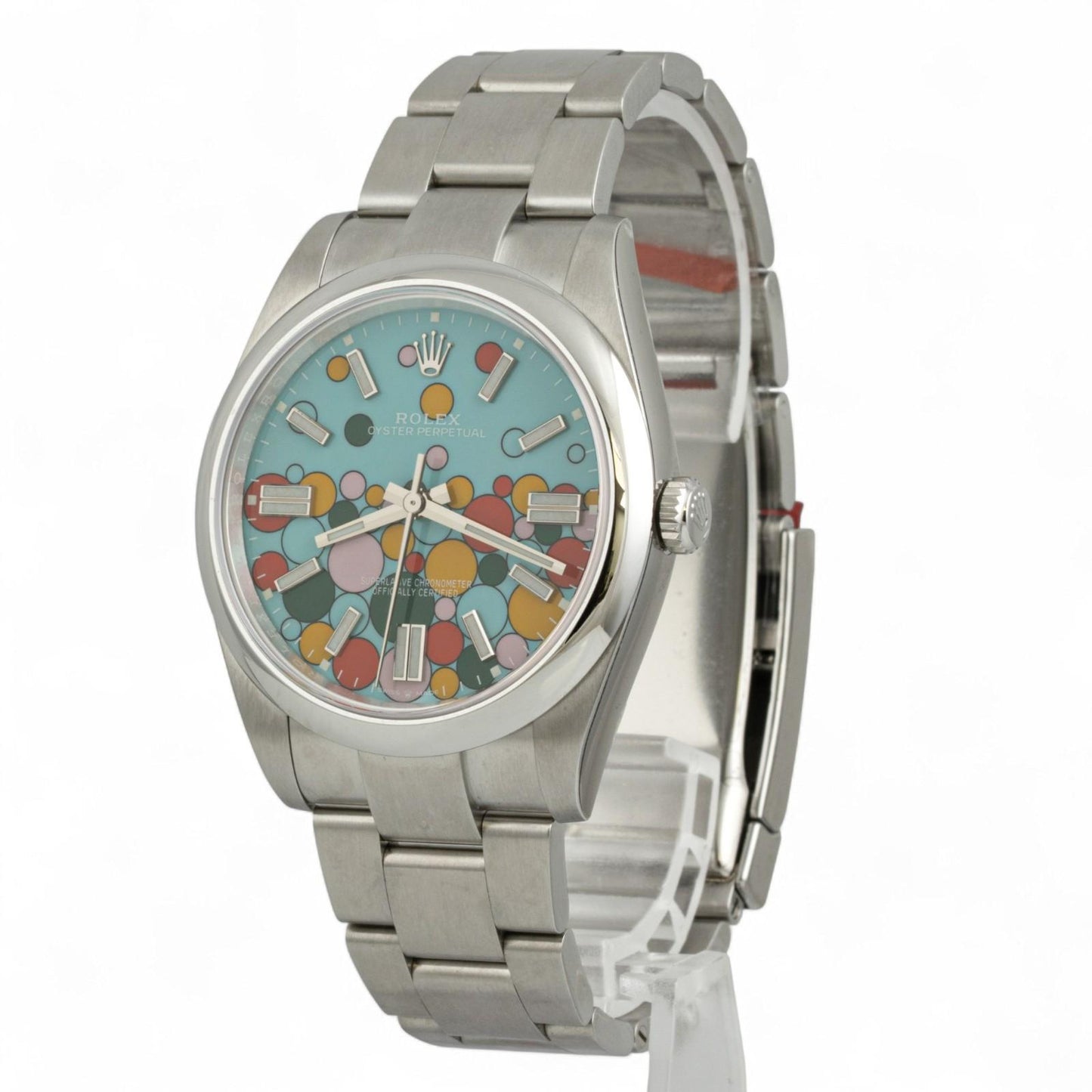 2023 Rolex Oyster Perpetual CELEBRATION Steel 41mm 124300 STICKERS BOX + PAPERS