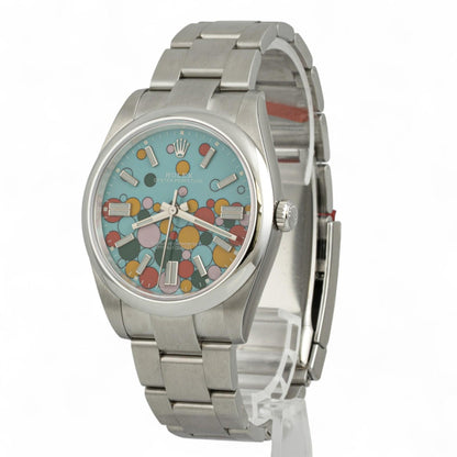 2023 Rolex Oyster Perpetual CELEBRATION Steel 41mm 124300 STICKERS BOX + PAPERS