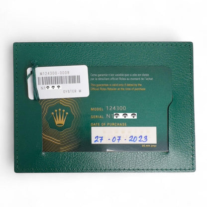 2023 Rolex Oyster Perpetual CELEBRATION Steel 41mm 124300 STICKERS BOX + PAPERS