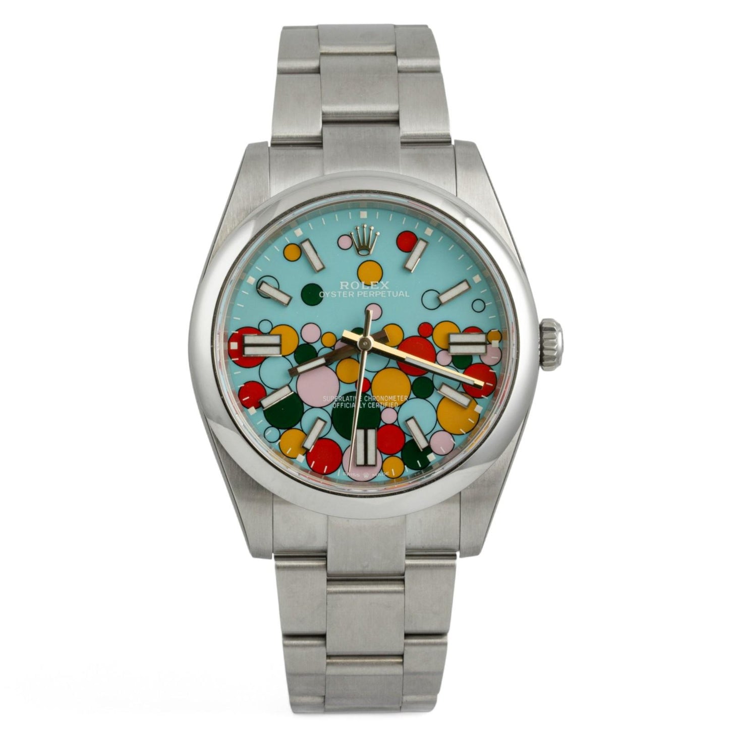 2023 Rolex Oyster Perpetual CELEBRATION Steel 41mm 124300 STICKERS BOX + PAPERS