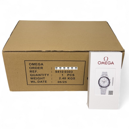 NEW 2026 Omega Speedmaster Moonwatch WHITE 42mm 310.30.42.50.04.001 COMPLETE