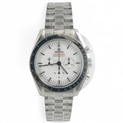 NEW 2026 Omega Speedmaster Moonwatch WHITE 42mm 310.30.42.50.04.001 COMPLETE
