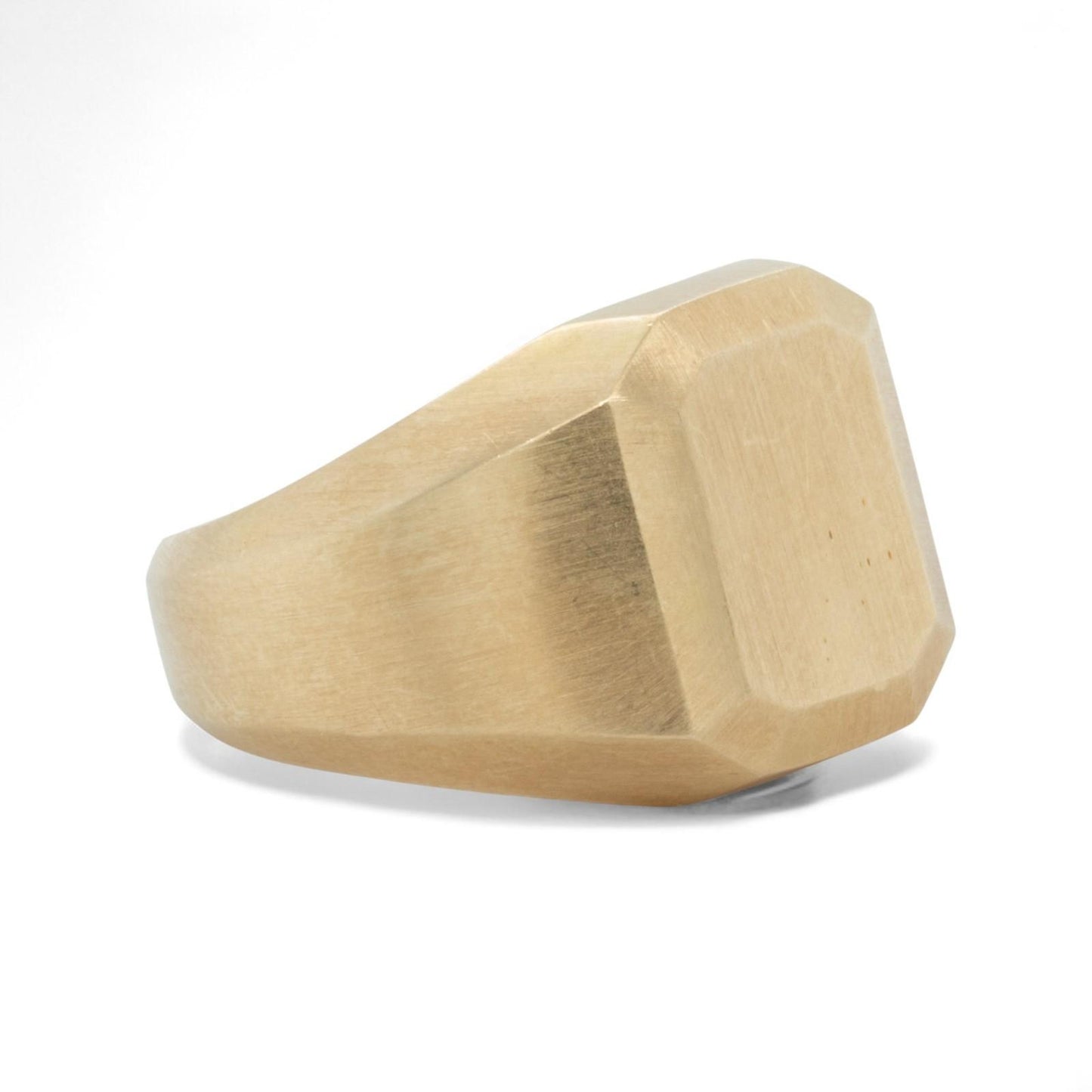 David Yurman Deco Heirloom Signet Streamline Ring 18k Yellow Gold 24.6g Size 9