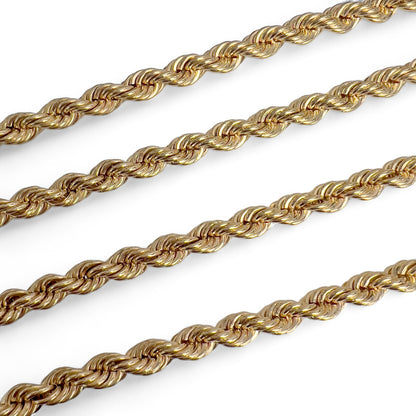 Balestra 14k Yellow Gold Rope Chain 8.2mm Link Necklace 35.5" 223.2g THICK HEAVY