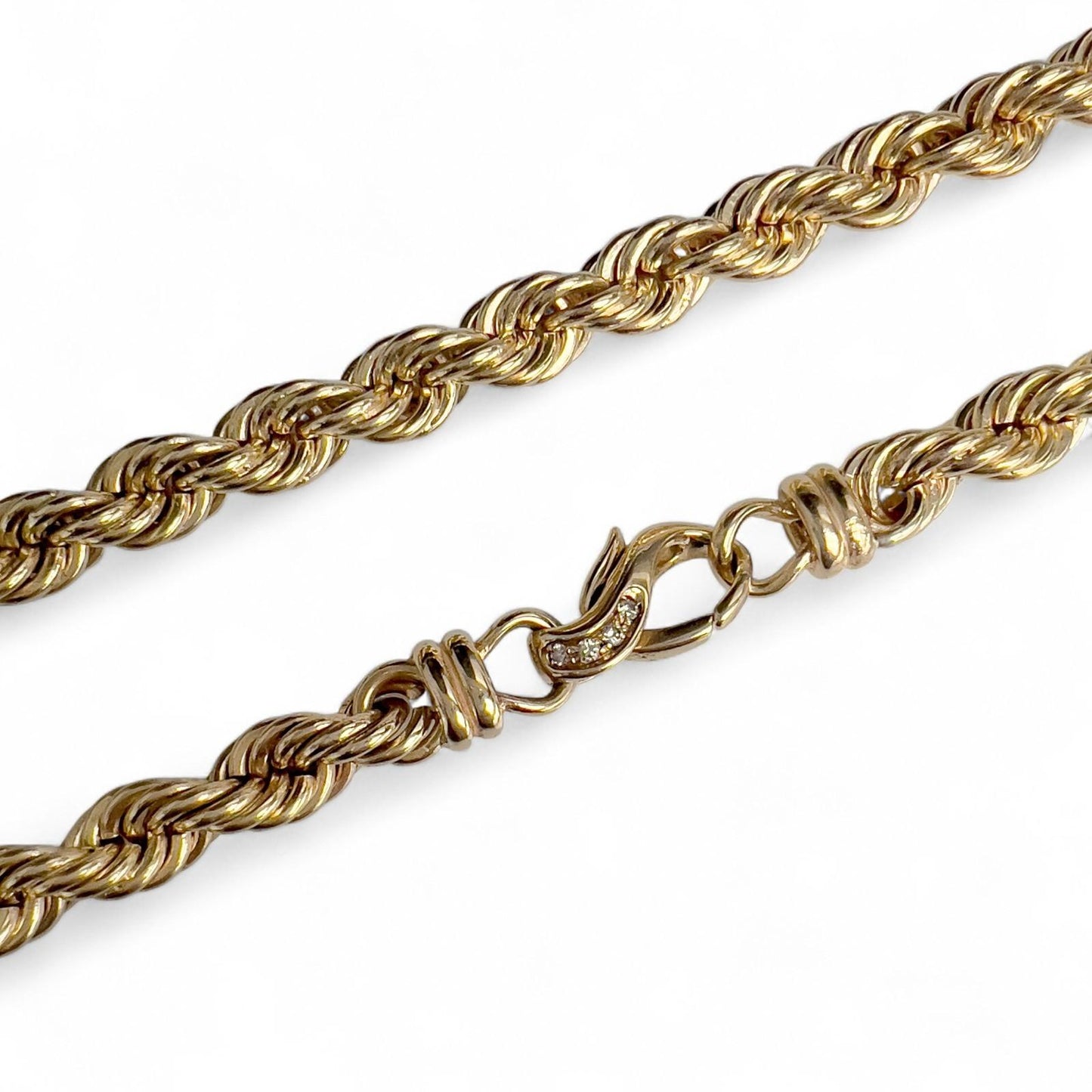 Balestra 14k Yellow Gold Rope Chain 8.2mm Link Necklace 35.5" 223.2g THICK HEAVY