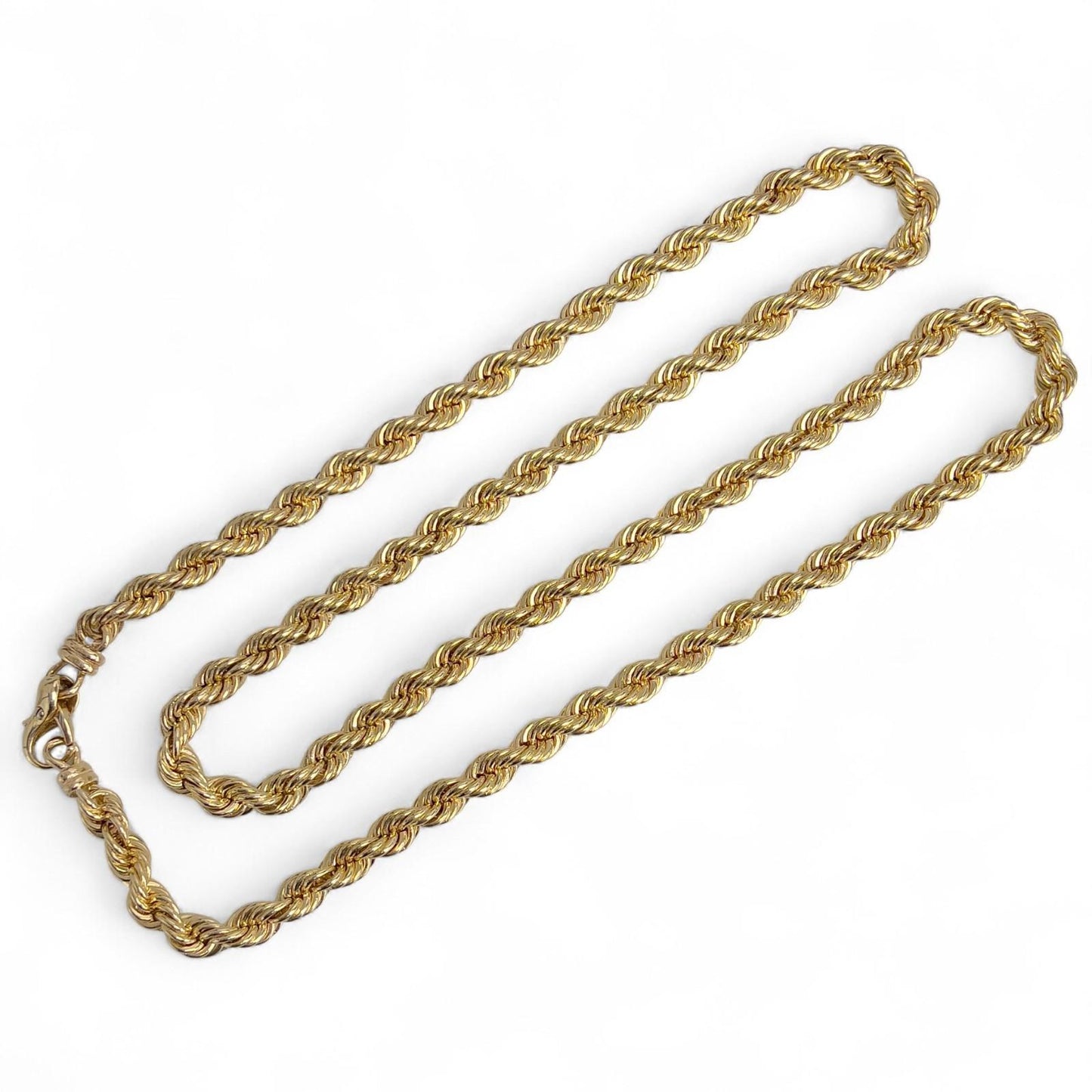 Balestra 14k Yellow Gold Rope Chain 8.2mm Link Necklace 35.5" 223.2g THICK HEAVY